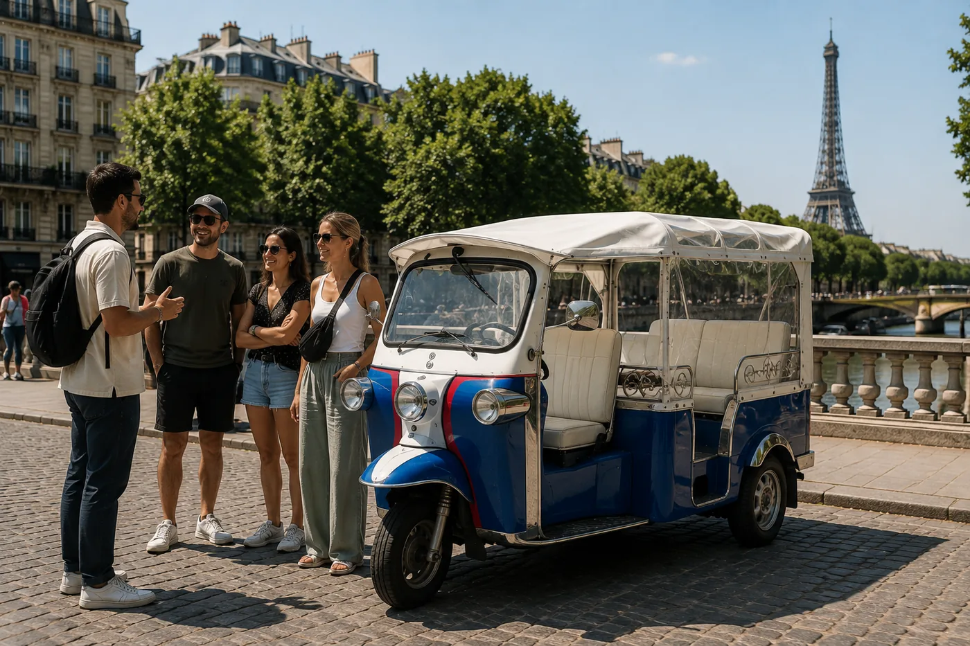 Tour privé de Paris en tuk-tuk
